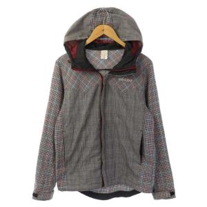 NEO LABEL ジャケット チェック 切替 フード M グレー