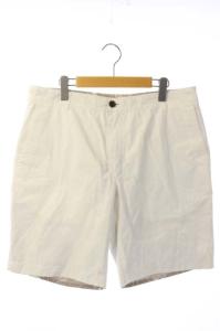 lucien pellat finet ショートパンツ ハーフパンツ リバーシブル 無地 ボタニカル柄 ジッパーフライ L ピンクベージュ