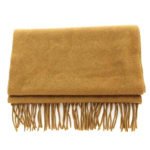 LOEWE マフラー フリンジ カシミヤ ブラウン