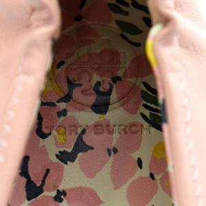 TORY BURCH ミニー トラベル バレエ 花柄レザーシューズ 24.5cm ピンク