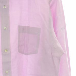 CELINE マカダム刺繍スタンダードカラーシャツ ピンク