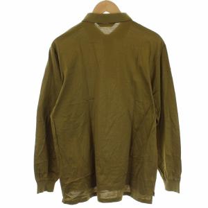 Christian Dior SPORTS ポロシャツ 長袖 刺繍 ロゴ コットン M オリーブ