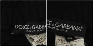 DOLCE&GABBANA サイドライントラックパンツ 48 ブラック