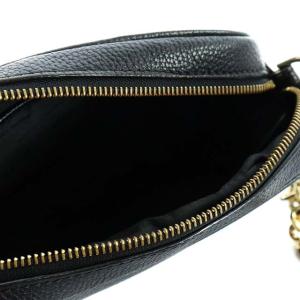 MICHAEL KORS CAMERA BAG ショルダーバッグ レザー チェーン ブラック