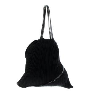 PLEATS PLEASE ISSEY MIYAKE トートバッグ 螺旋 スパイラル 変形 ブラック