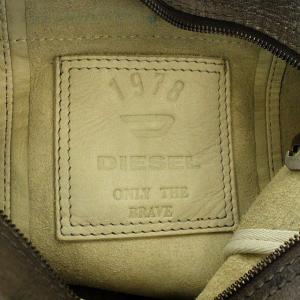 DIESEL メッセンジャーバッグ ショルダー レザー ブラウン EC