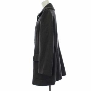 GIORGIO ARMANI ステンカラーコート ロング ミドル丈 比翼 イタリア製 ウール カシミヤ混 38 グレー