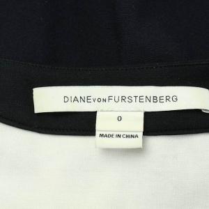 DIANE von FURSTENBERG ひざ丈ノースリーブワンピース 0 ホワイト