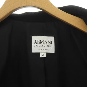 ARMANI COLLEZIONI ウールテーラードジャケット 40 ブラック