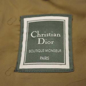 Christian Dior ヴィンテージ テーラードジャケット ダブル ヘリンボーン 50 グレー