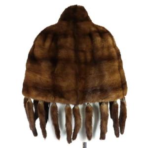 SAGA MINK ミンクファーストール ブラウン