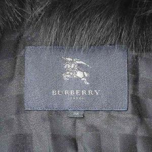 BURBERRY LONDON ロングコート ファーコート カシミヤ混 38 黒