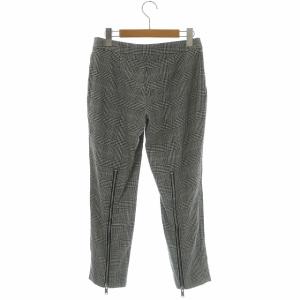 STELLA McCARTNEY グレンチェックテーパードパンツ 36 ホワイト