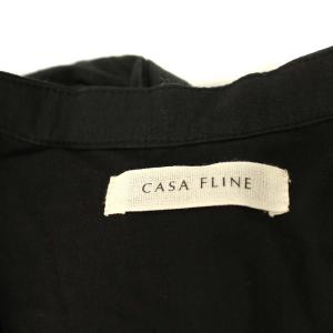CASA FLINE パフスリーブヘムボリュームワンピース F ブラック