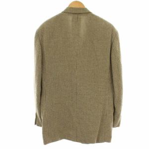 Christian Dior Monsieur ヴィンテージ フォーマル テーラードジャケット シングル 2B 総裏地 総柄 ウール ノーベント L ベージュ