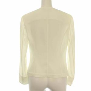 EPOCA ノーカラースプリングジャケット 38 ホワイト