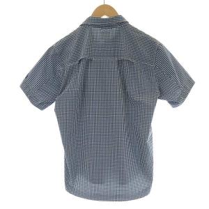 THE NORTH FACE NR21604 ショートスリーブラマーリバーシャツ 半袖 ギンガムチェック S ネイビー ホワイト 