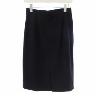 Christian Dior ヴィンテージ タイトスカート ひざ丈 ウール ナイロン M ブラック
