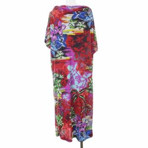 ETRO ワンピース ロング 半袖 花柄 フローラル 46 マルチカラー