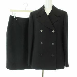 ファッション FASHION スーツ セットアップ 上下 テーラードジャケット ダブル ノーベント 9AR M スカート ひざ丈