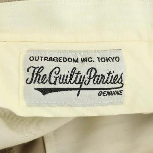 WACKO MARIA THE GUILTY PARTIES チノパンツ テーパードパンツ スリム 刺繍 S ベージュ