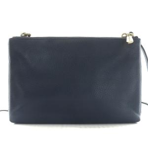 MICHAEL KORS ショルダーバック メッセンジャーバッグ ポシェット ロゴ レザー ネイビー GY01