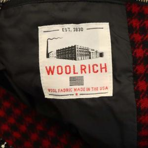 Rags Mcgregor WOOLRICH 中綿ジャケット ブルゾン フード チェック 千鳥格子 レッド ブラック