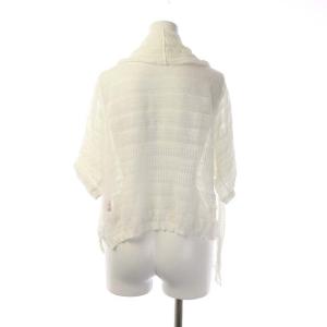 ISSEY MIYAKE Heart ボレロカーディガン デザイン 五分袖 2 ホワイト