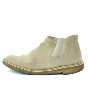 Clarks サイドゴアショートブーツ UK7 ベージュ