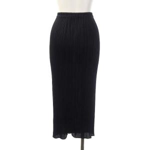 PLEATS PLEASE ISSEY MIYAKE イッセイミヤケ プリーツタイトスカート ロング 1 ブラック
