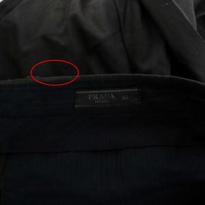 PRADA テーパードパンツ スラックス 50 ブラック