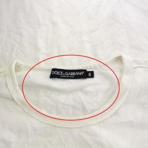 DOLCE&GABBANA 半袖ロゴプリントTシャツ 46 ホワイト