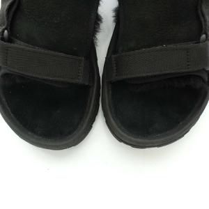 UGG australia Teva スポーツサンダル スエード ファー ムートン 24cm ブラック