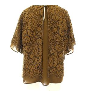 ADORE 半袖花柄レースブラウス M ブラウン