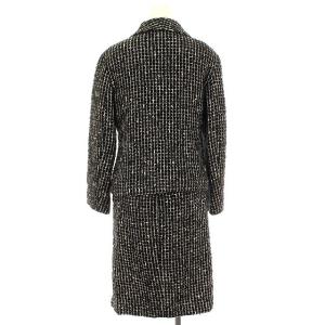 agnes b. セットアップ ジャケット スカート ツイード 1 ブラック