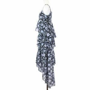 GRACE CONTINENTAL 花柄ティアードキャミソール 36 ブラック