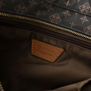 russet ハンドバッグ トートバッグ ショルダーバッグ 2way ナイロン 総柄 グレー ピンクベージュ