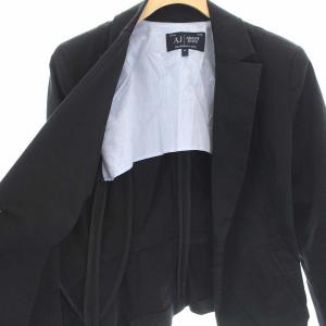 ARMANI JEANS AJ スーツ セットアップ テーラードジャケット 2B パンツ 42ブラック