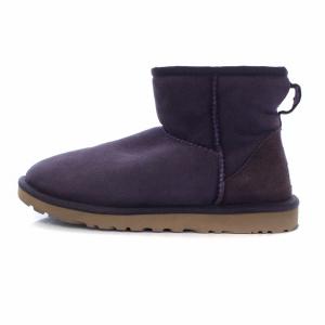 CLASSIC MIN ムートンブーツ ショートブーツ シープスキン ボア 23cm パープル