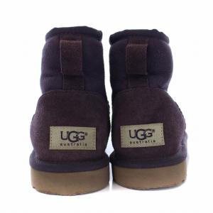 UGG australia CLASSIC MIN ムートンブーツ ショートブーツ シープスキン ボア 23cm パープル