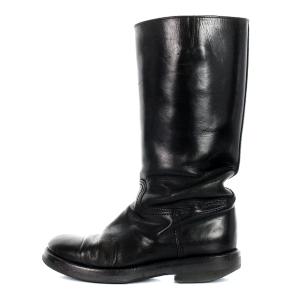 ANN DEMEULEMEESTER ロングブーツ レザー 23cm 黒