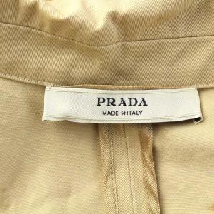 PRADA スプリングコート ロング アウター 42 XL ベージュ