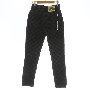 MARC JACOBS デニムパンツ ジーンズ スキニー チェック柄 総柄 コットン 25 ブラック グレー
