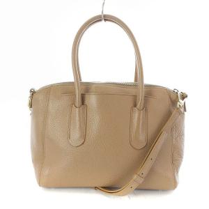 FURLA 2WAY ショルダーバッグ ハンドバッグ レザー ベージュ