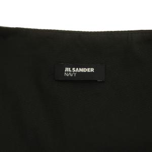 JIL SANDER NAVY フレアワンピース ひざ丈 Uネック 半袖 リボン 38 ブラック