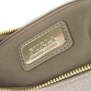 FURLA ハンドバッグ ワンショルダーバッグ レザー グレー