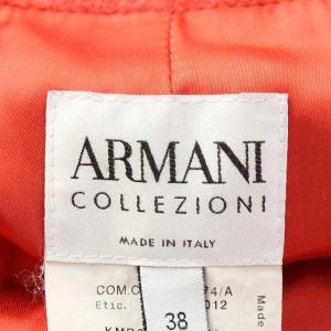 ARMANI COLLEZIONI コート 長袖 アンゴラ ウール混 38 レッド