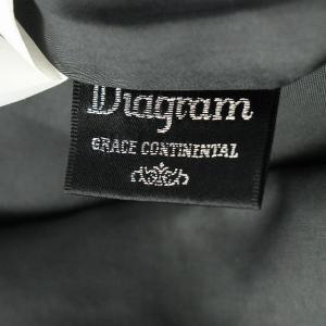 Diagram ワンピース ひざ丈 ノースリーブ 花柄 刺繍 38 M ブラック マルチカラー