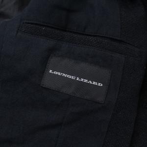 LOUNGE LIZARD ステンカラーコート シングル ウール 2 ブラック