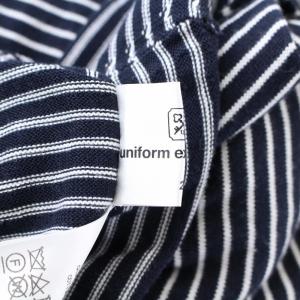 uniform experiment 18SS INSIDE OUT TWIST BORDER CREW NECK KNIT